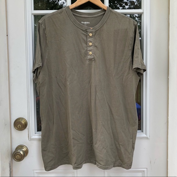 Goodfelllow & Co. Other - Olive Green Goodfellow Short Sleeve Henley Tee Goodfelllow & Co. Other - Olive Green Goodfellow Short Sleeve Henley Tee